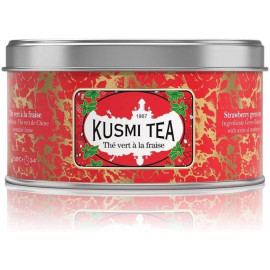 kusmi Tea thé vert à la fraise visuel feuille