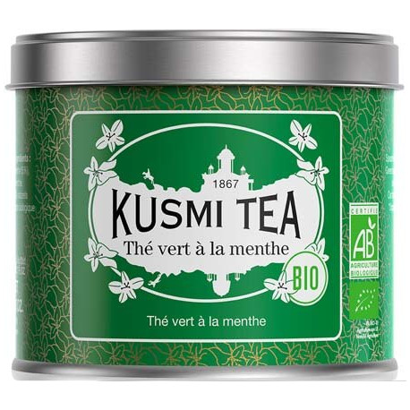 Kusmi Tea Thé vert Menthe Bio au Thé vert de Chine et menthe