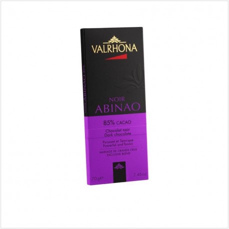 Tablette de chocolat noir Abinao 70% de cacao - Valrhona