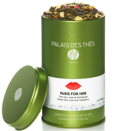 Palais des thés, Paris For Her visuel feuilles thé vert