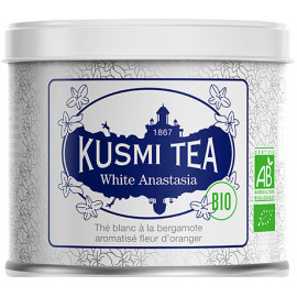 Kusmi Tea - White Anastasia - Thé blanc Bio Boite 90 grammes