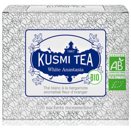 Kusmi Tea White Anastasia Boite 90g Thé blanc Bio