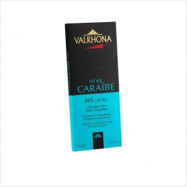 Tablette de chocolat noir Caraibe 66% cacao - Valrhona