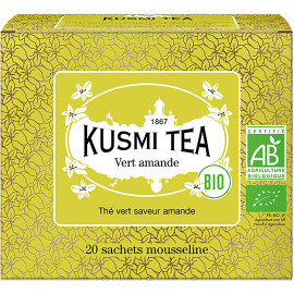 Kusmi Tea Thé vert Amande Bio boite 100 grammes