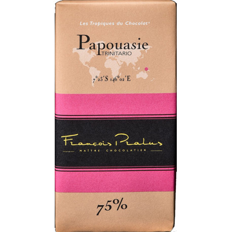 Tablette de chocolat Papouasie 75% 100 grammes - Pralus 