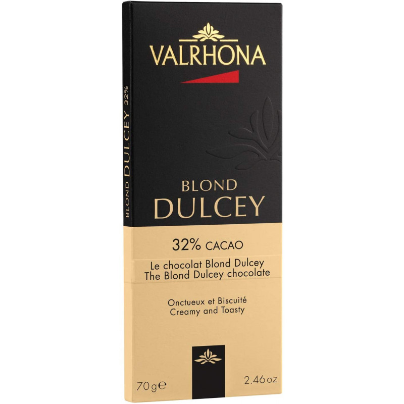 Tablette de chocolat Dulcey Valrhona 32% - Chocolat Blond
