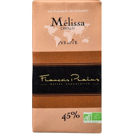 TABLETTE 100g CHOCOLAT Melissa - Pralus 