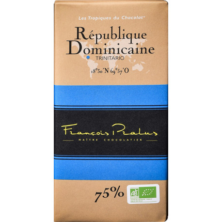 TABLETTE 100g CHOCOLAT REPUBLIQUE DOMINICAINE - Pralus 