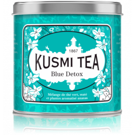 BLue DETOX - Thé vert énergisant Kusmi Tea, boite métal 125 grammes