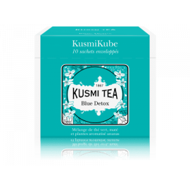 BLue DETOX - Thé vert énergisant Kusmi Tea, boite métal 125 grammes