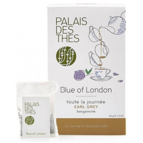 Palais des thés - Thé Blue Of London - Thé noir 20 sachets mousselines