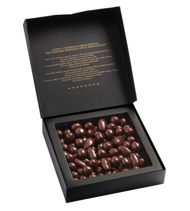 Valrhona amande coffret ouvert