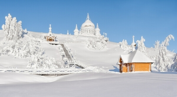 Paysage hivernal Russe