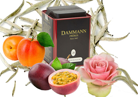 Illustration Dammann Frères Thé Blanc Passion de Fleurs