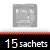 15 sachets mousselines